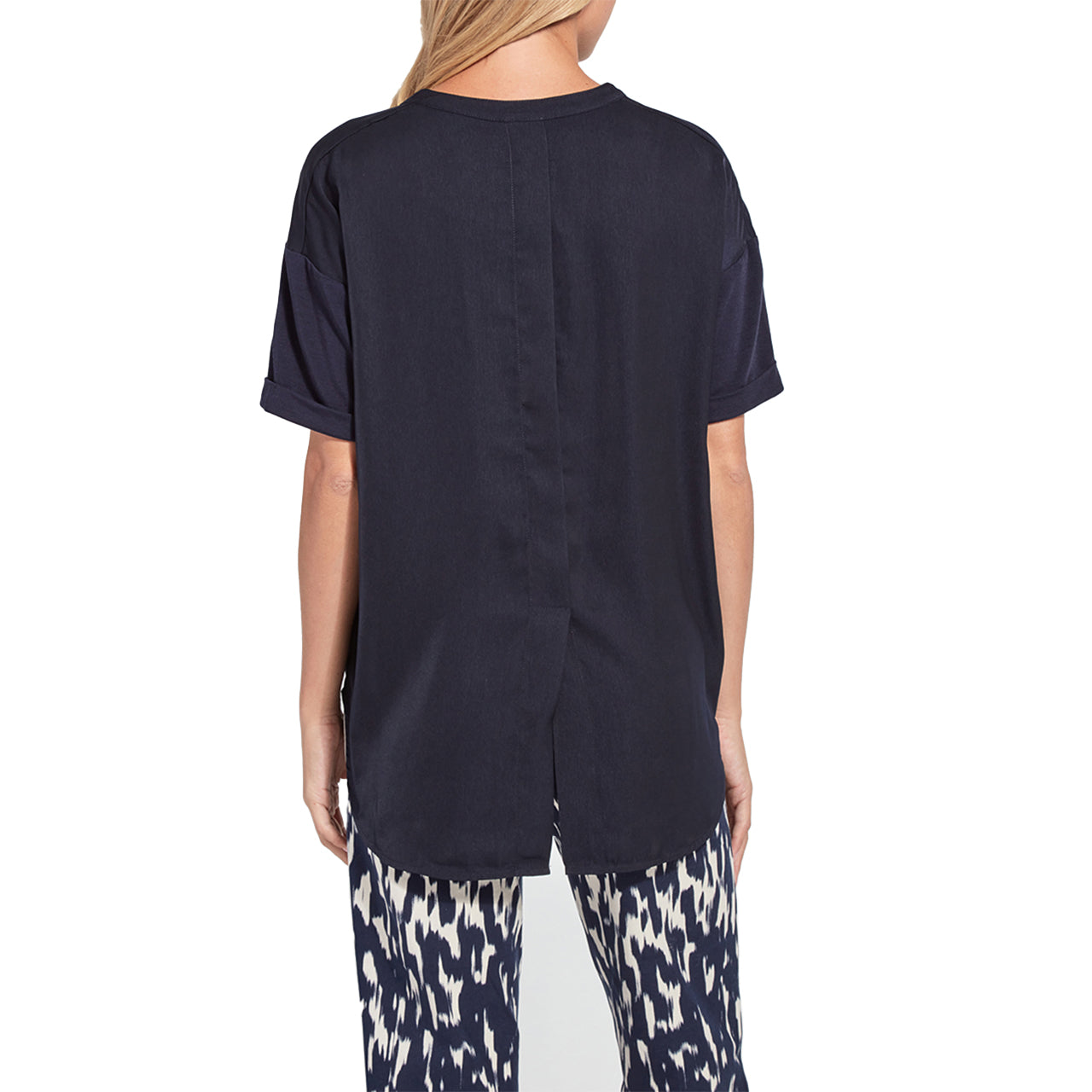  Lysse Leah Short Sleeve Top - True Navy - Bonton