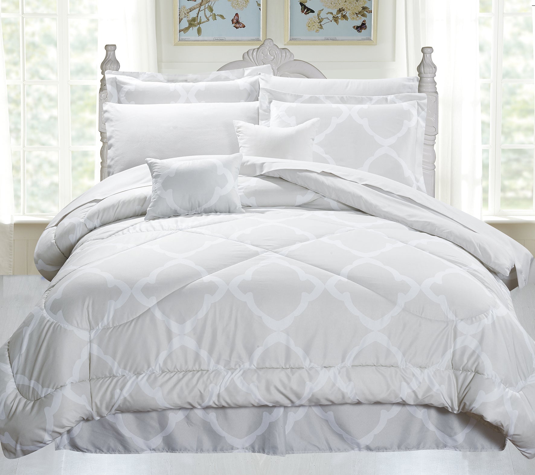  Kathy Ireland Home Kathy Ireland 10 Piece Bed in a Bag Set - King - Bonton