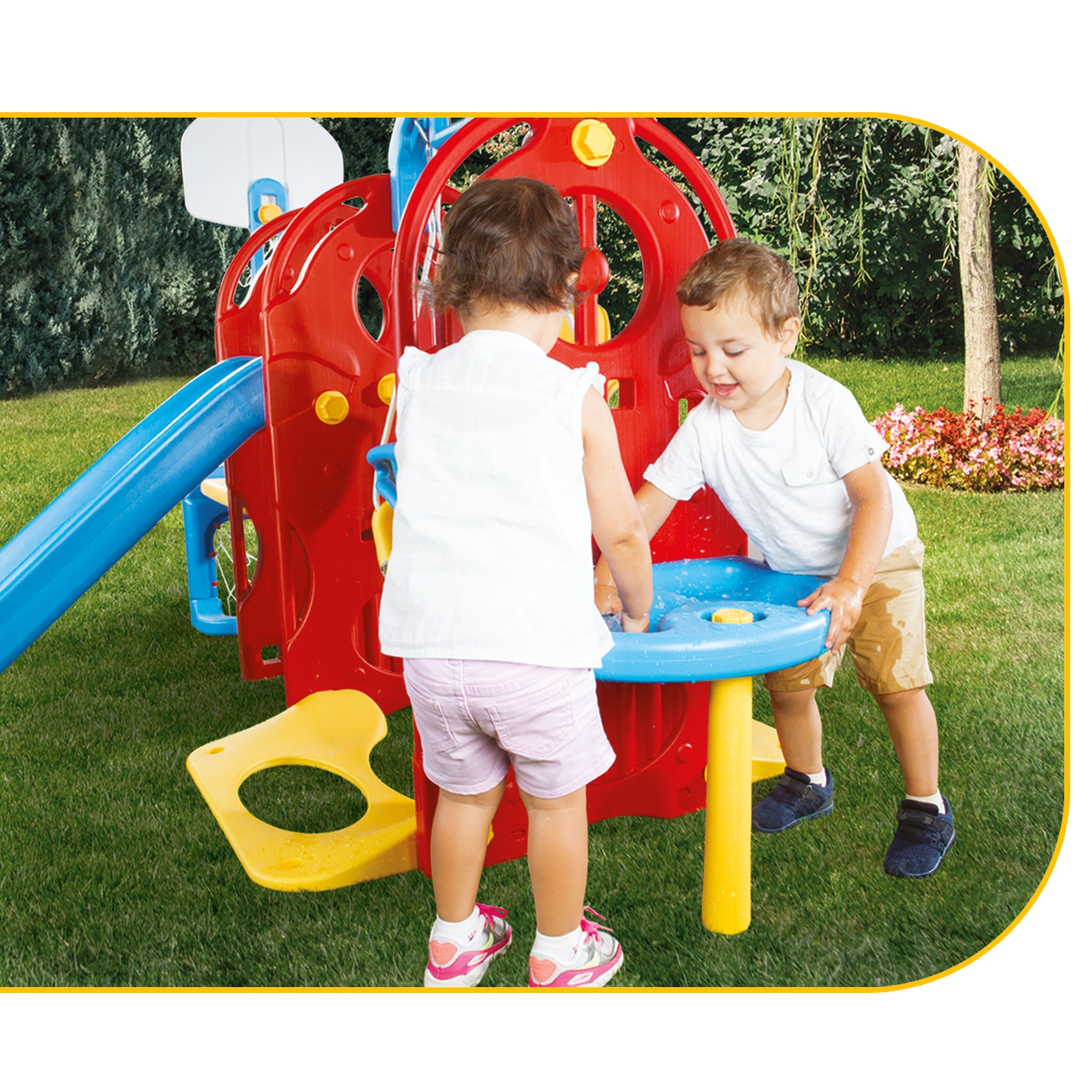 Dolu Toys - 7-In-1 Backyard Playground