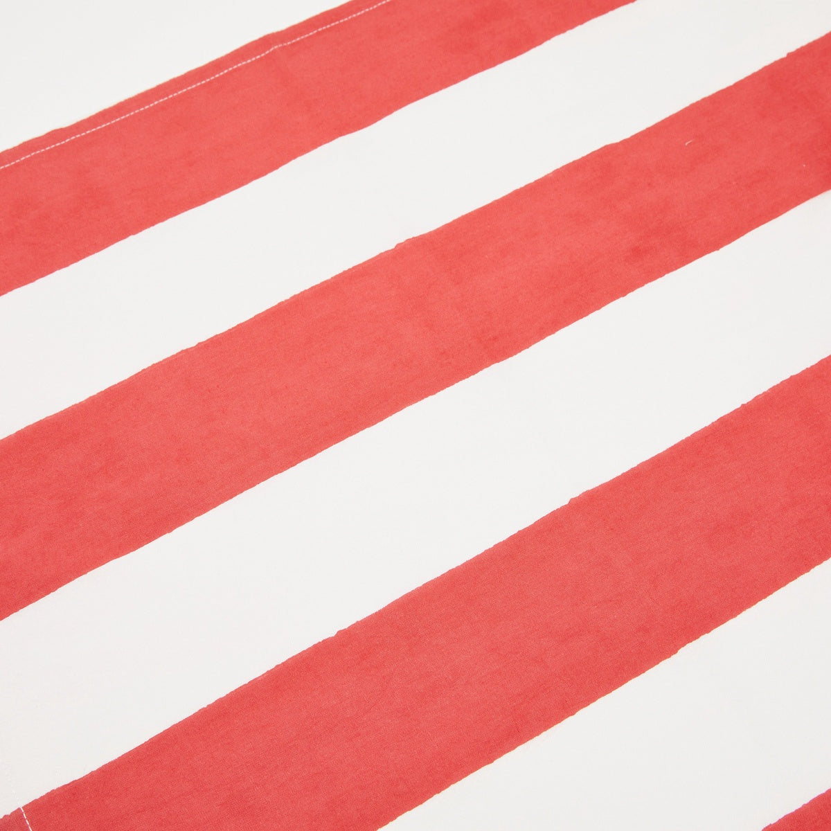  Caravan French Tablecloth St. Tropez Red Stripes - 59 x 59 - Square - Seats 2-4 - Bonton