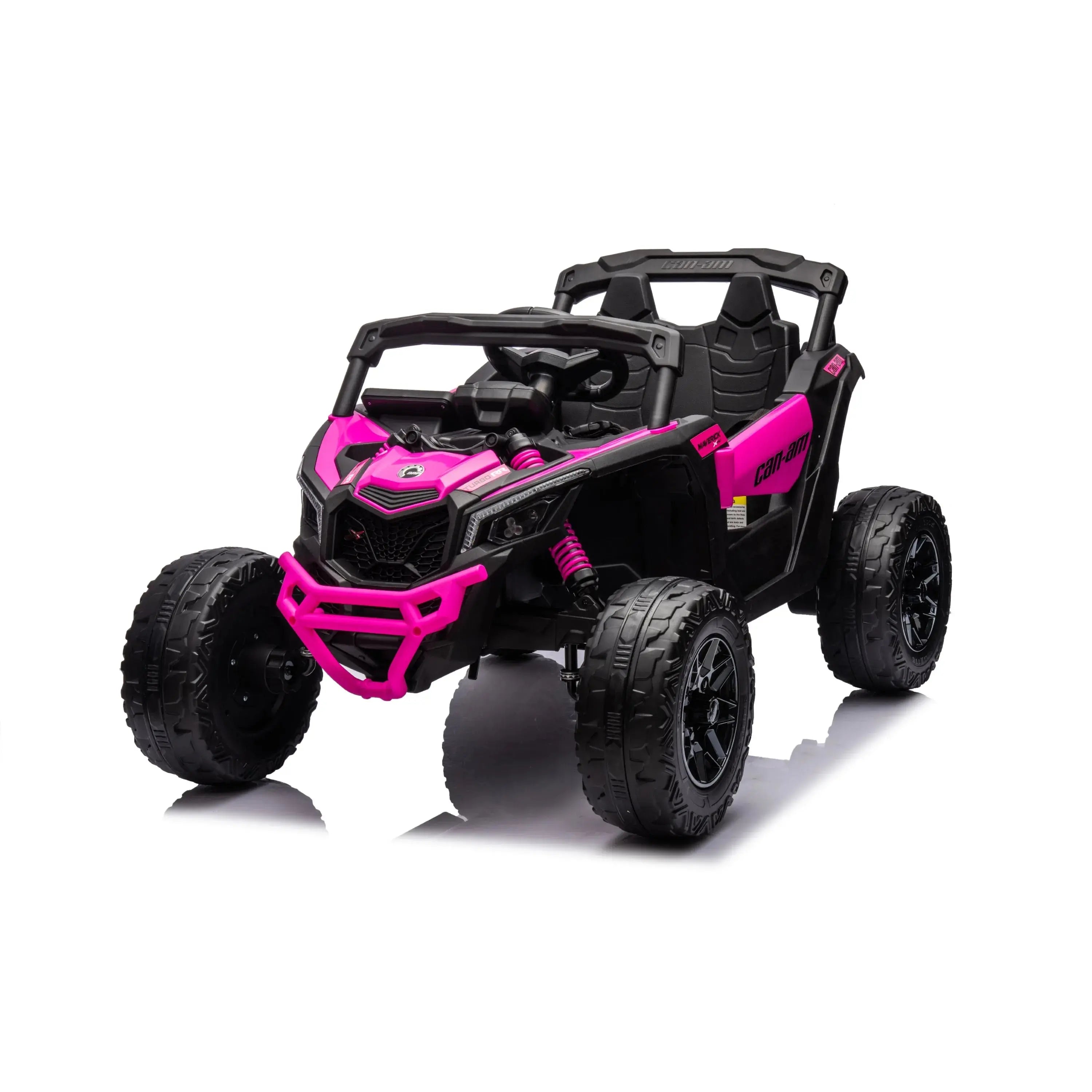  Freddo 24V Can Am Maverick 1-Seater UTV - Kids Electric Ride-On - Khaki - Bonton