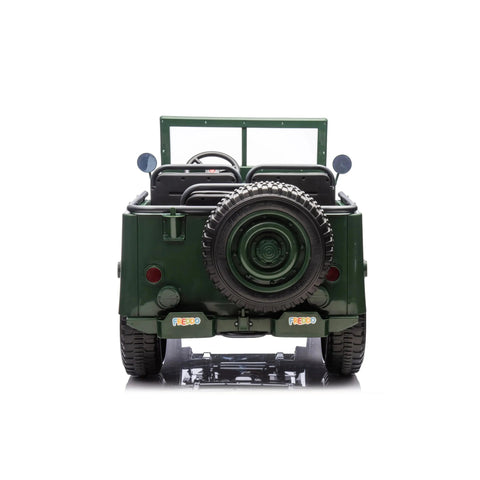 24V Freddo Military Willy Truck 3 Seater Electric Ride On