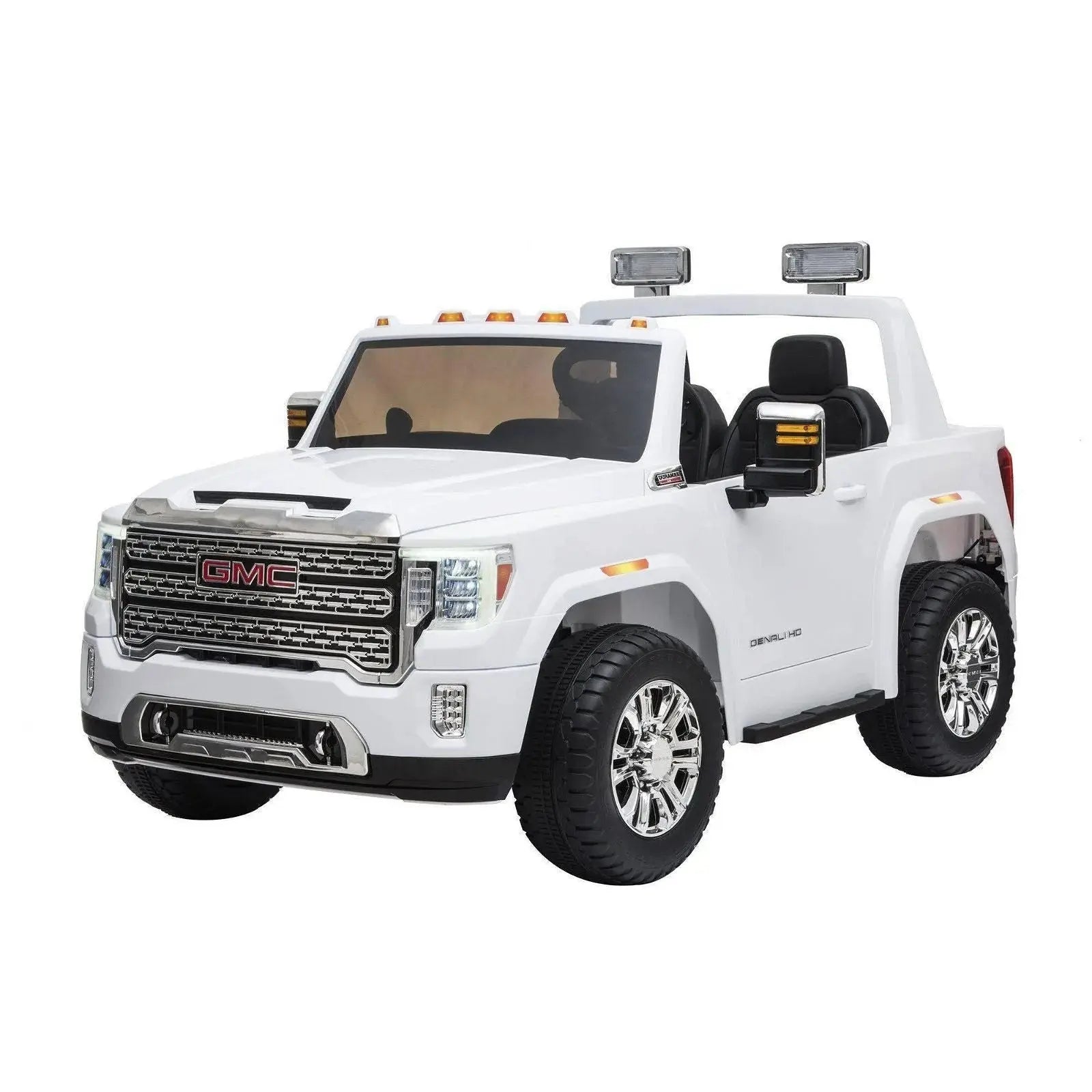  Freddo 24V GMC Denali 2 Seater Battery Operated Ride on Car With Parental Remote Control - White - Bonton