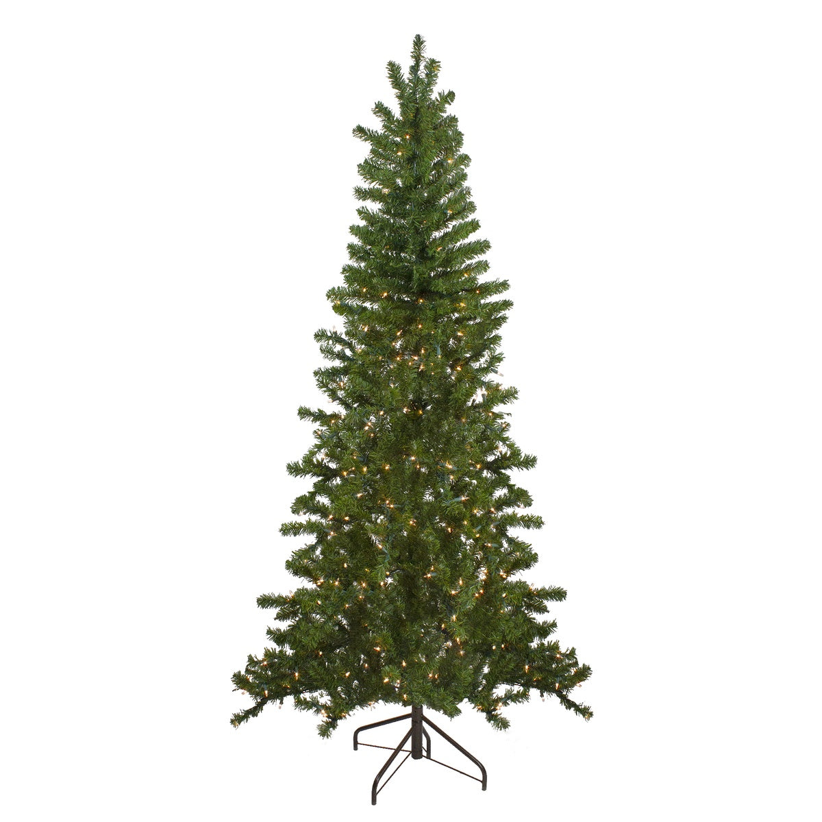  Northlight 7.5' Pre-Lit Medium Canadian Pine Artificial Christmas Wall Tree - Clear Lights - Default Title - Bonton