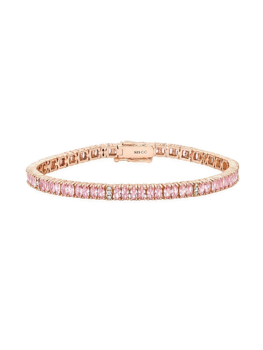 Pink Hues Tennis Bracelet