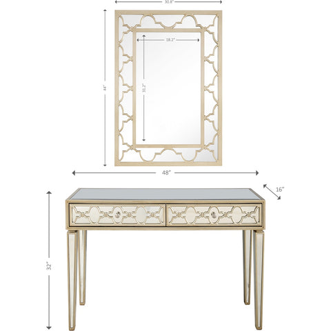 Arielle Wall Mirror and Console