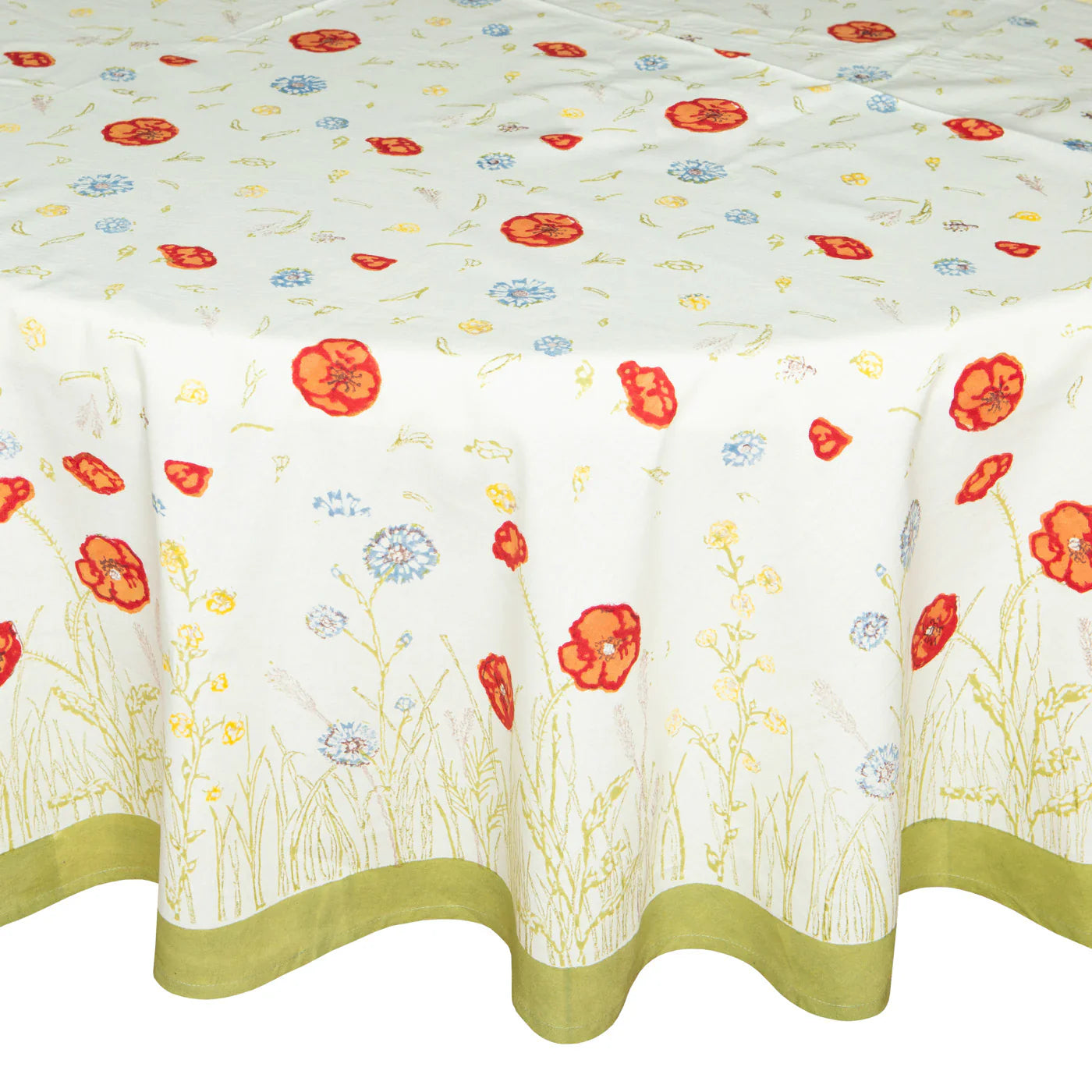  Couleur Nature Springfields Multi French Tablecloth - Multi - Bonton