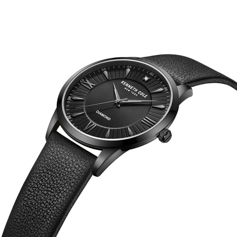 Kenneth Cole New York Mens Diamond Dial Watch