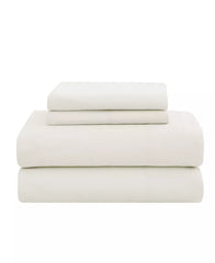 Solid Flannel Sheet Set Ivory