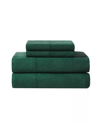 Solid Flannel Sheet Set Green