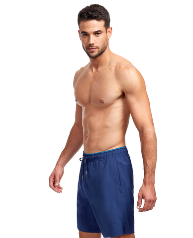 Beach Vibe Mens 5" Boardshort -Nav/Pet