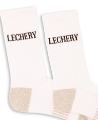 LECHERY UNISEX SPORTS CREW SOCKS