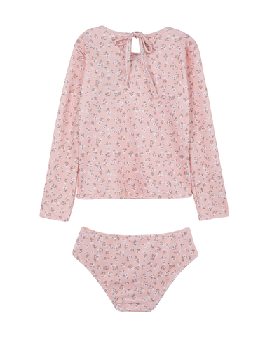 Ditsy Dream Textured Long Sleeve Rash Guard Set