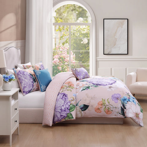 Bebejan Bright Bouquet 5 Piece Reversible Comforter Set