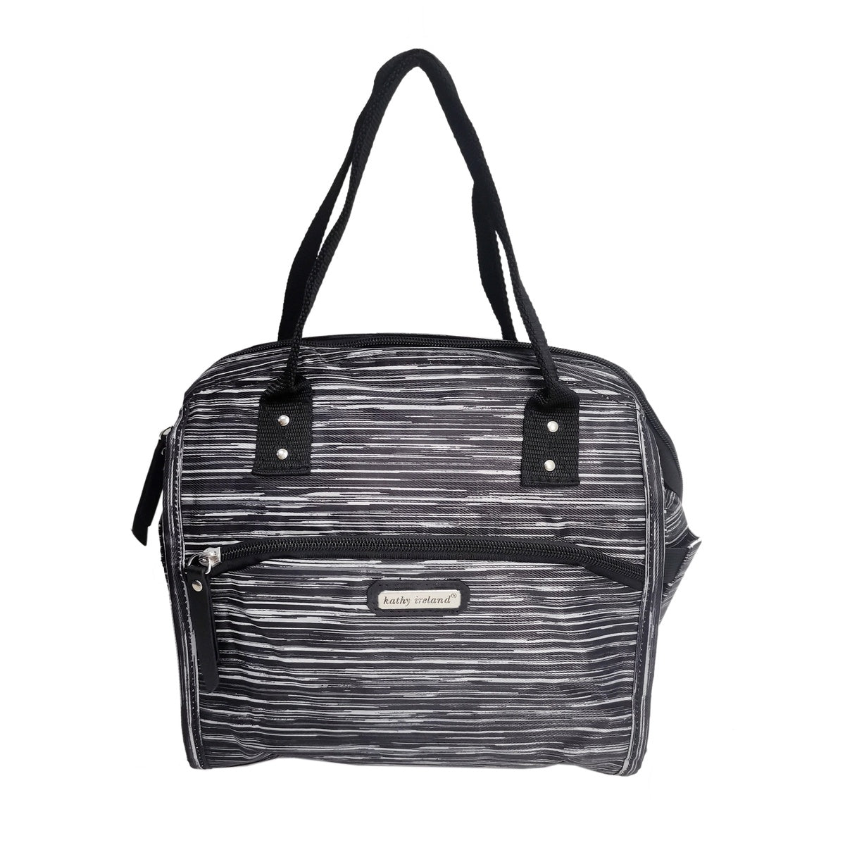  Kathy Ireland Kathy Ireland Leah Wide Mouth Lunch Tote - Black - Bonton