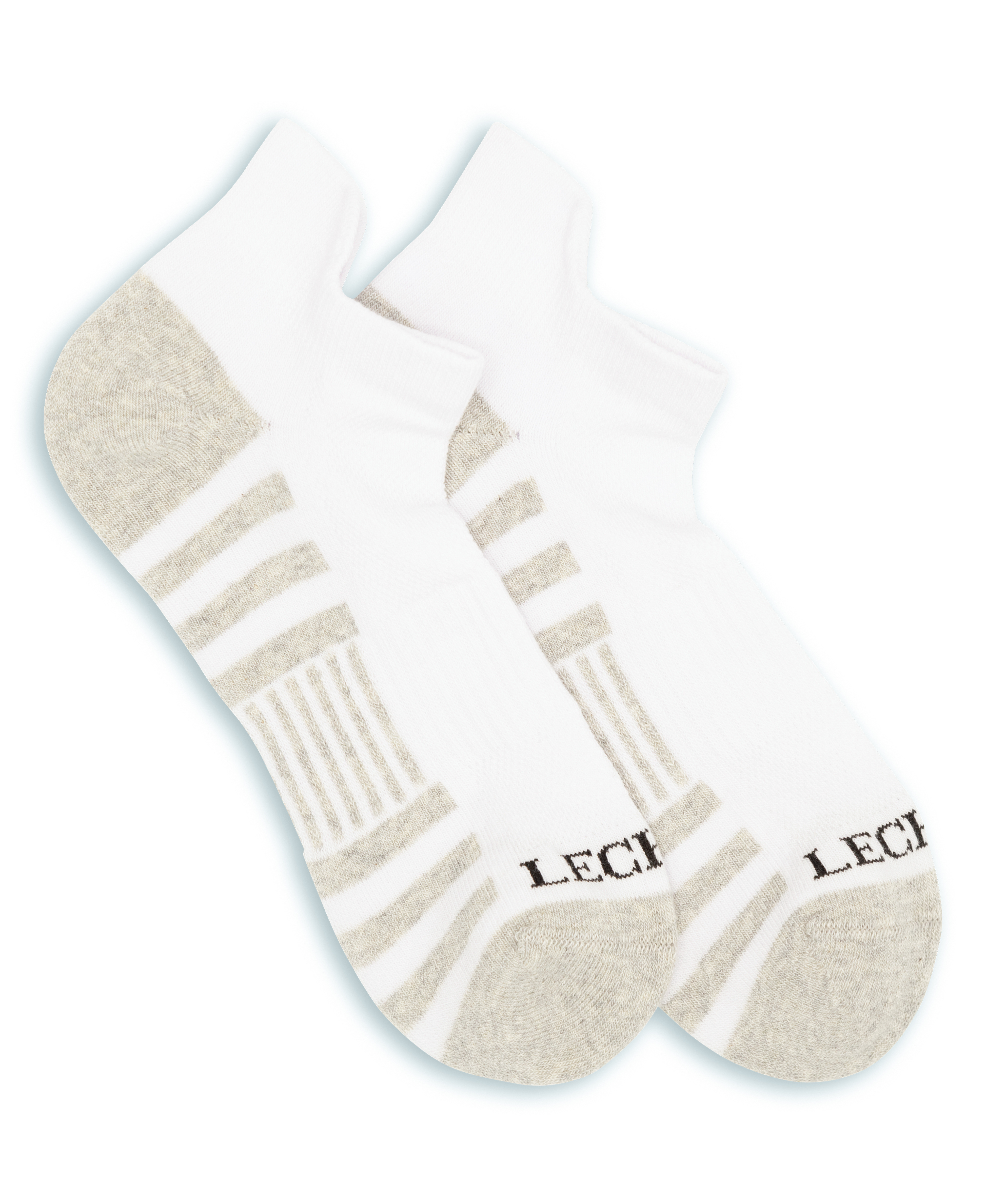  LECHERY LECHERY UNISEX SPORTS NO-SHOW SOCKS - WHITE - Bonton