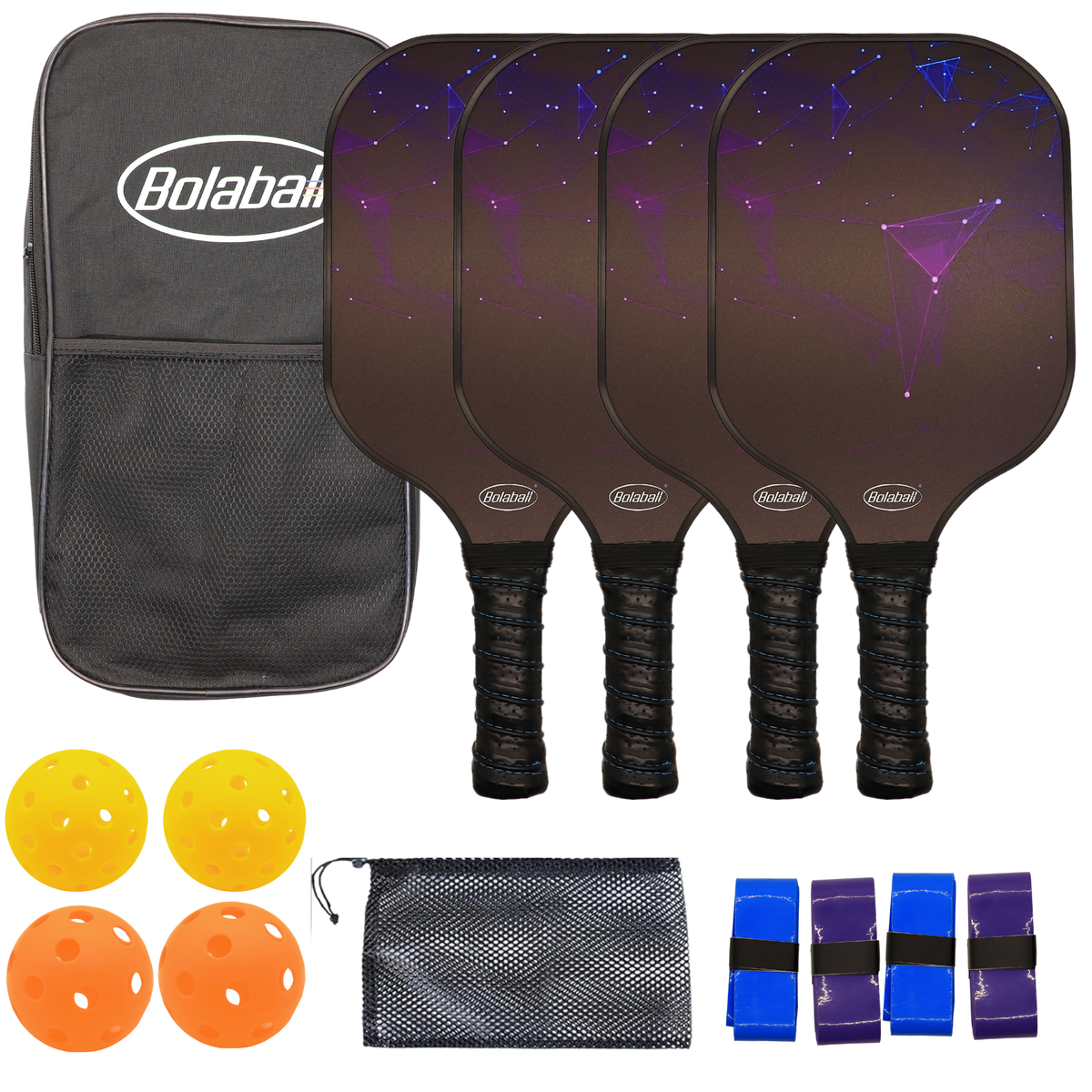  Bolaball Pickleball Paddle Black – Lightweight Grip - Default Title - Bonton