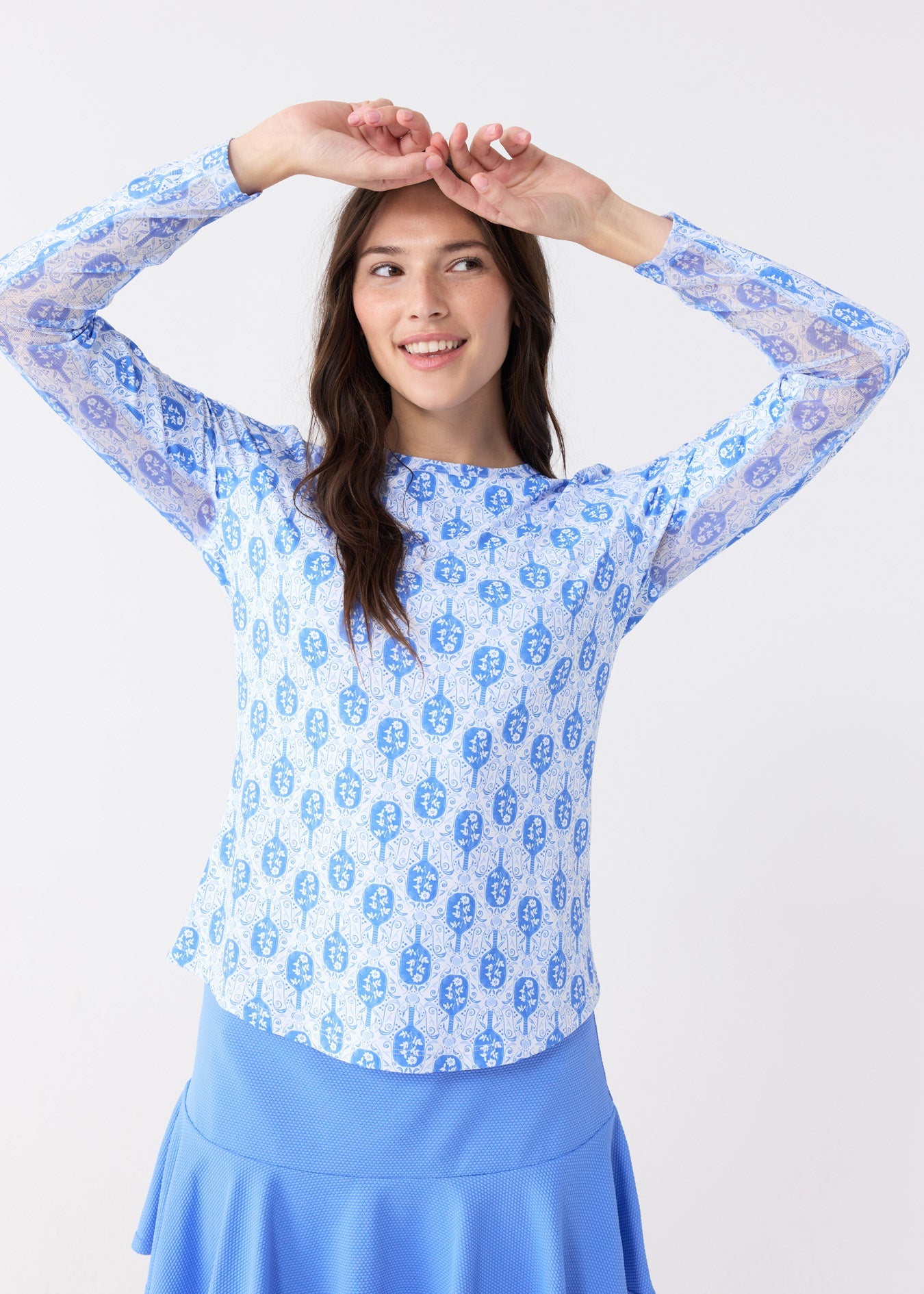  Cabana Life Pickleball Long Sleeve Performance Top - XS - Bonton