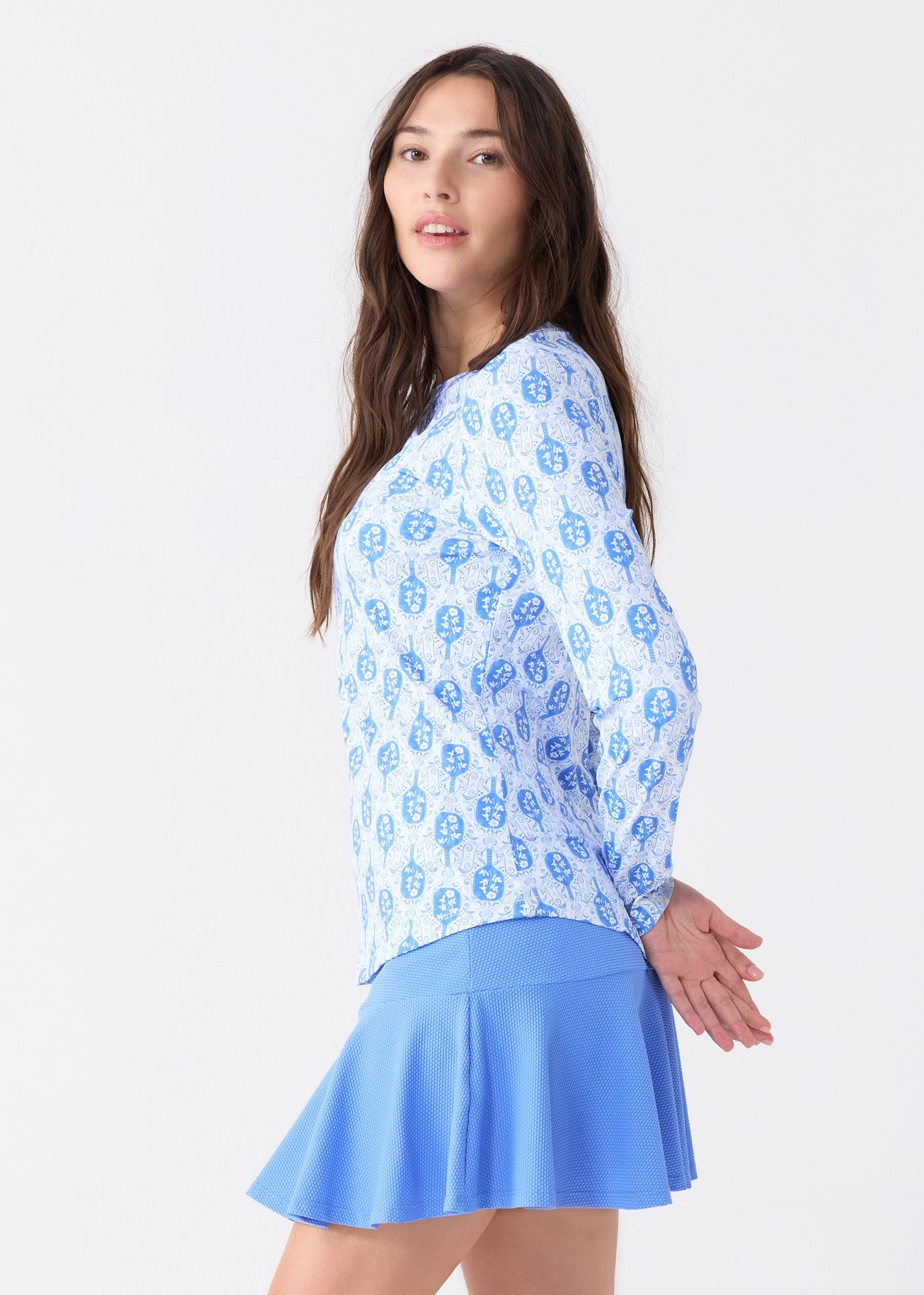  Cabana Life Pickleball Long Sleeve Performance Top - XS - Bonton