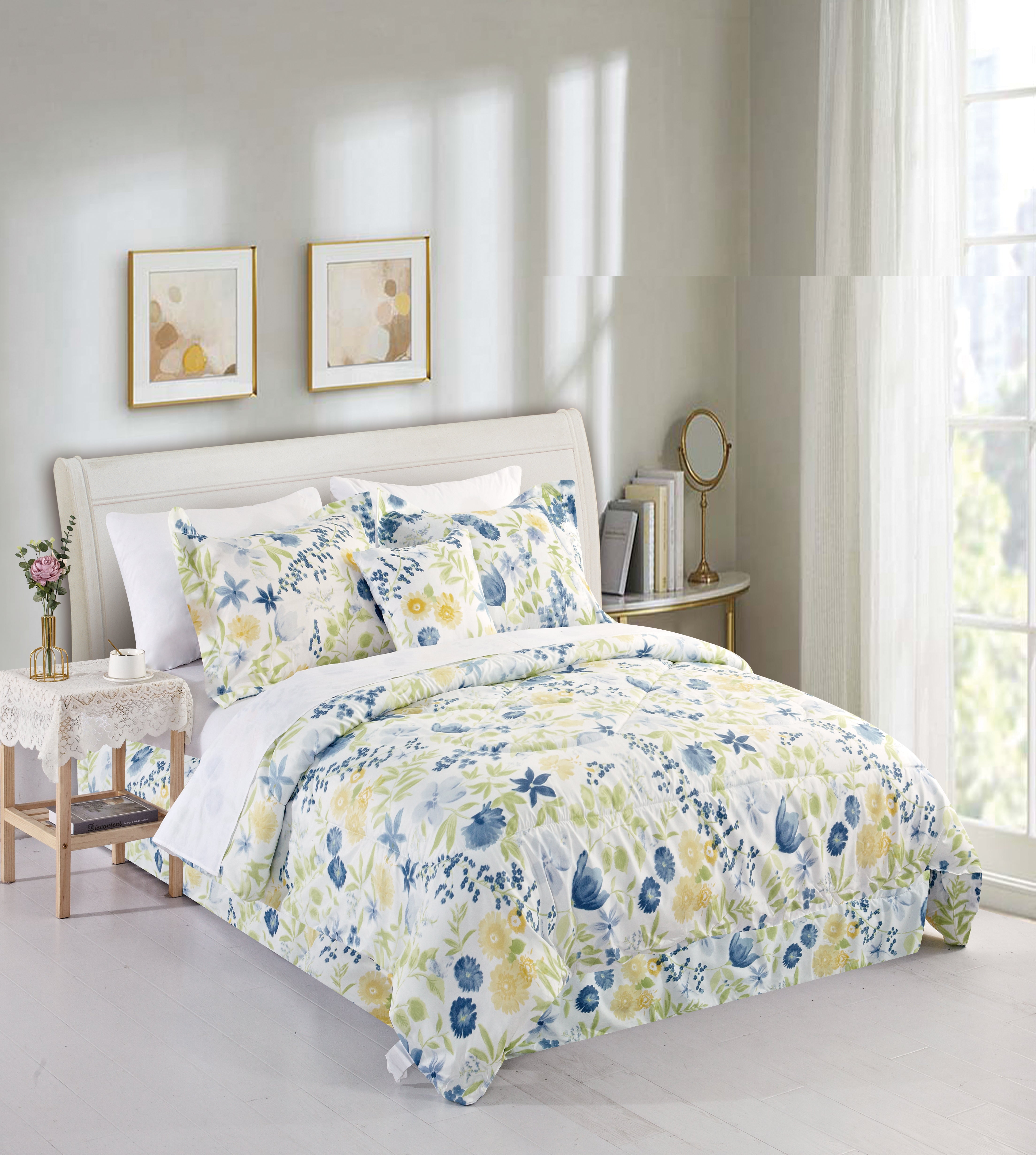  Bibb Home Bibb Home 8 Piece Comforter Set - Queen - Bonton
