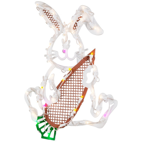 LED Lighted Easter Bunny Window Silhouette - 18"