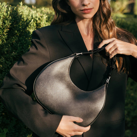 D Bag - Black Leather