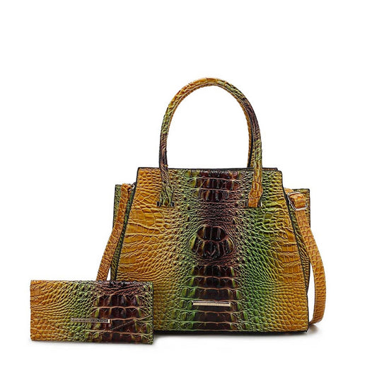 Miriam Croc Tote Bag and Set