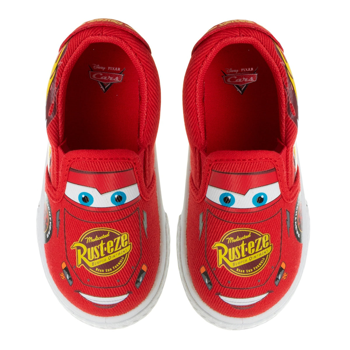  Josmo Josmo Disney Boy's Lightning McQueen Cars Slip-on Shoes - Lowtop Canvas Sneakers for Boys (Sizes: 5-10 Toddlerss) - 7 - Bonton
