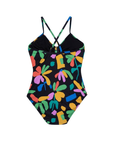 Spice Round Neck One Piece Swimsuit