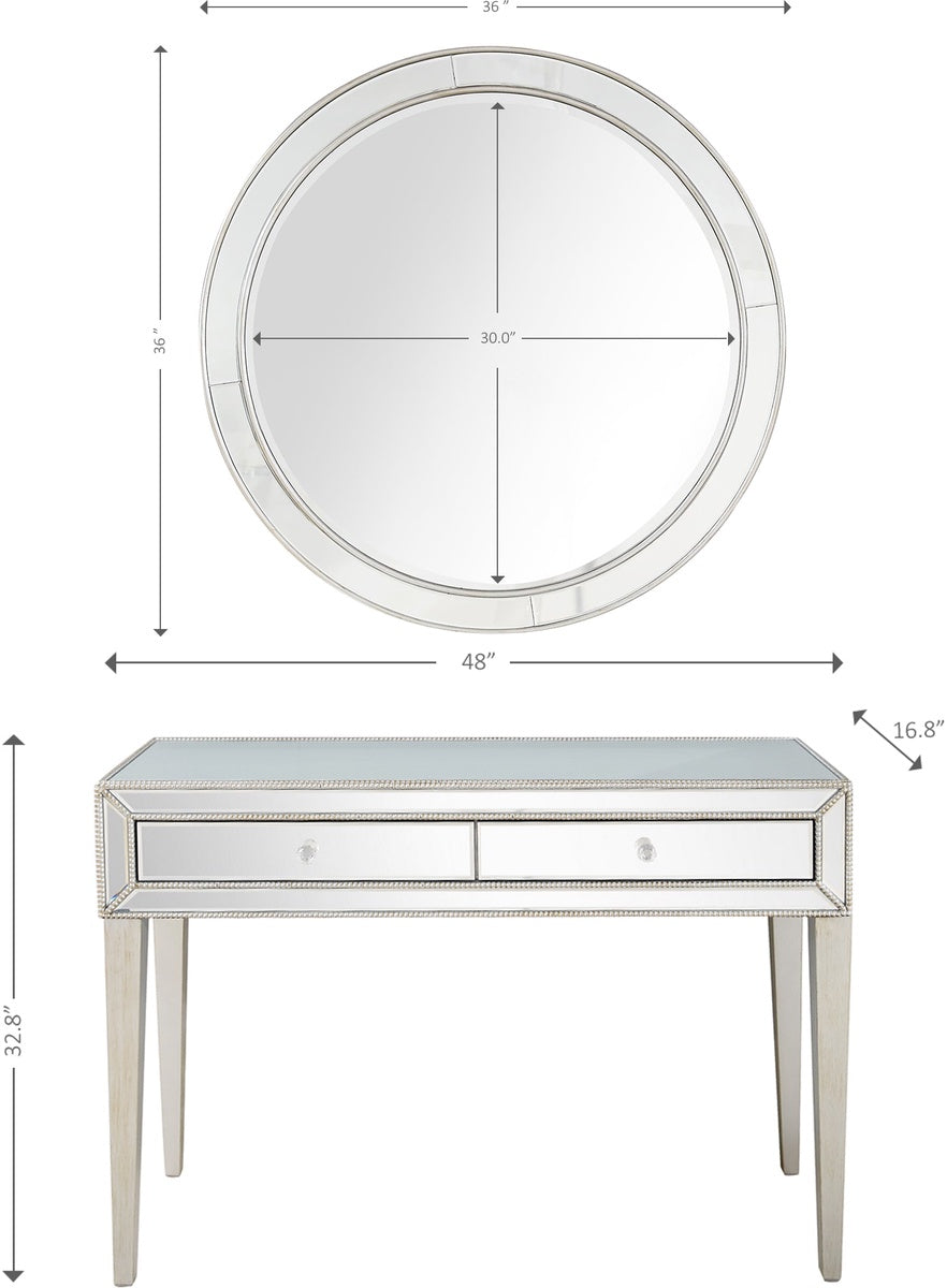  Alice Wall Mirror and Console - Mirror - Bonton