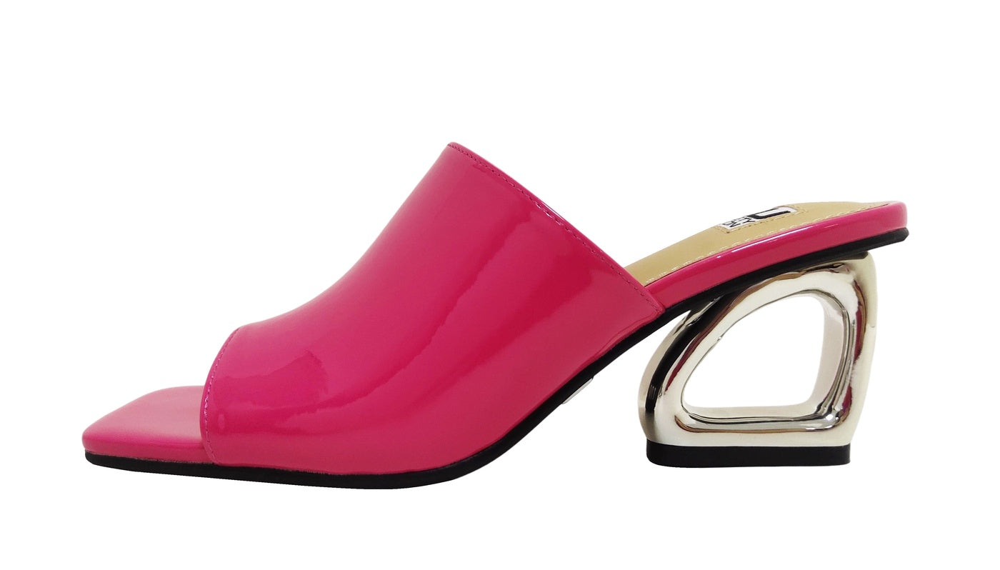  Ninety Union Florence Metal Heel Slide - Fuchsia - Bonton