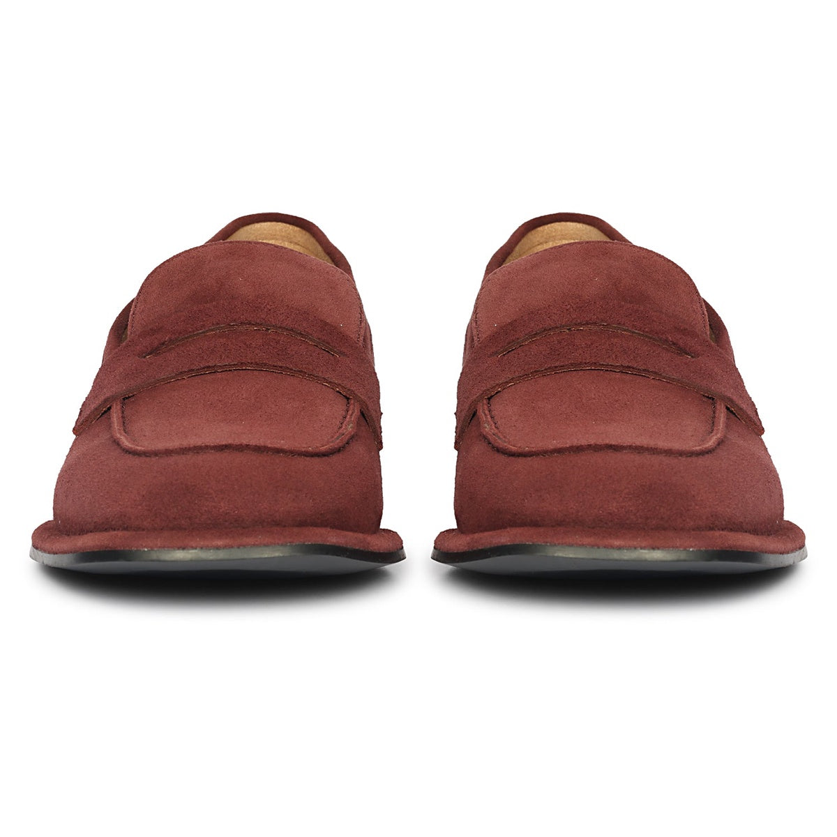  Saint G Carla Suede - Heel Loafers - Burgundy - Bonton