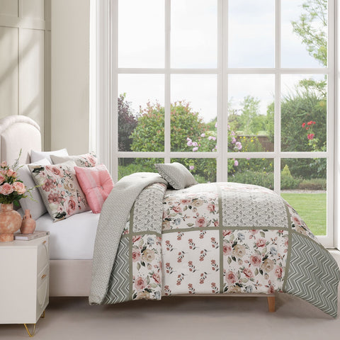 Bebejan Sage Serenity 5 Piece Reversible Comforter Set