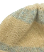 Striped Hat With Folded Cuff Cream/Beige Blu