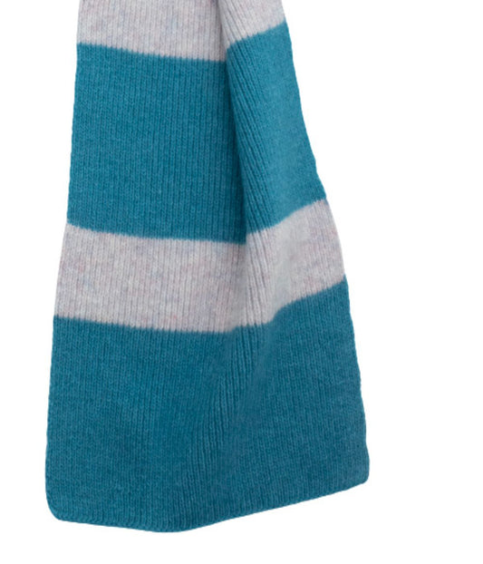 Striped Scarf Ash Blue/H Lav