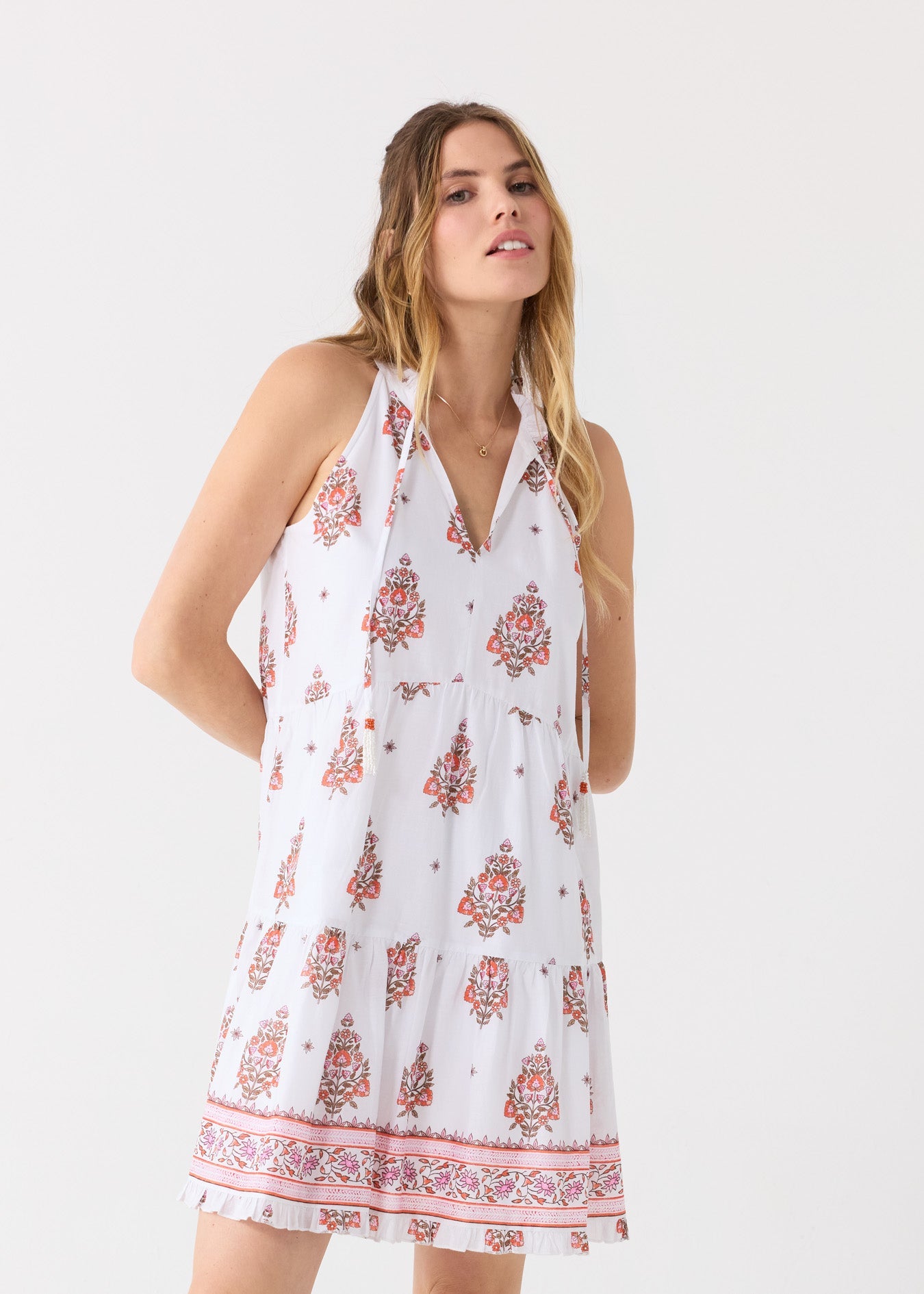  Cabana Life Amelia Island Sleeveless Tiered Dress - XS - Bonton
