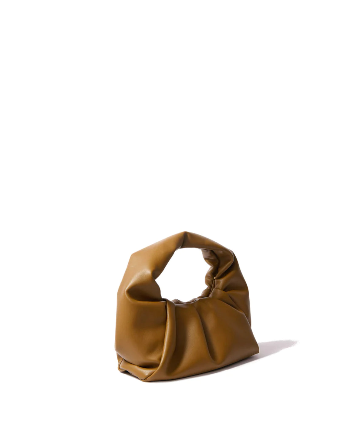  Bob Ore Marshmallow Croissant Bag in Soft Leather Green - Green - Bonton