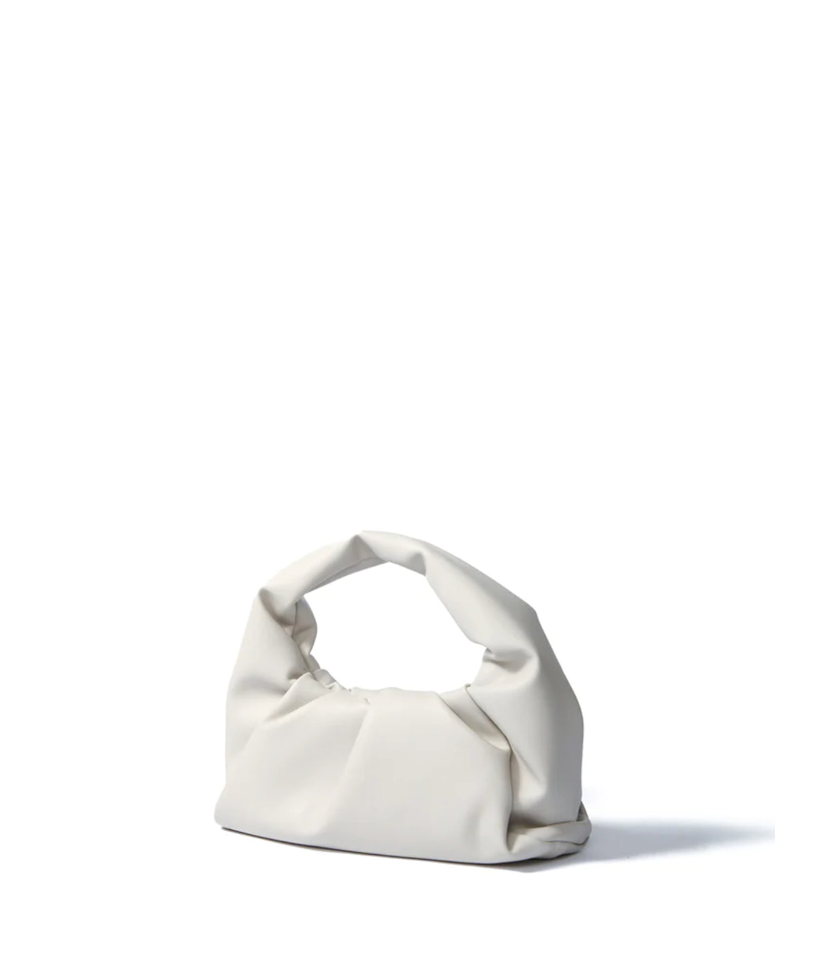  Bob Ore Marshmallow Croissant Bag in Soft Leather White - White - Bonton