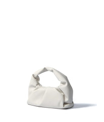 Marshmallow Croissant Bag in Soft Leather White