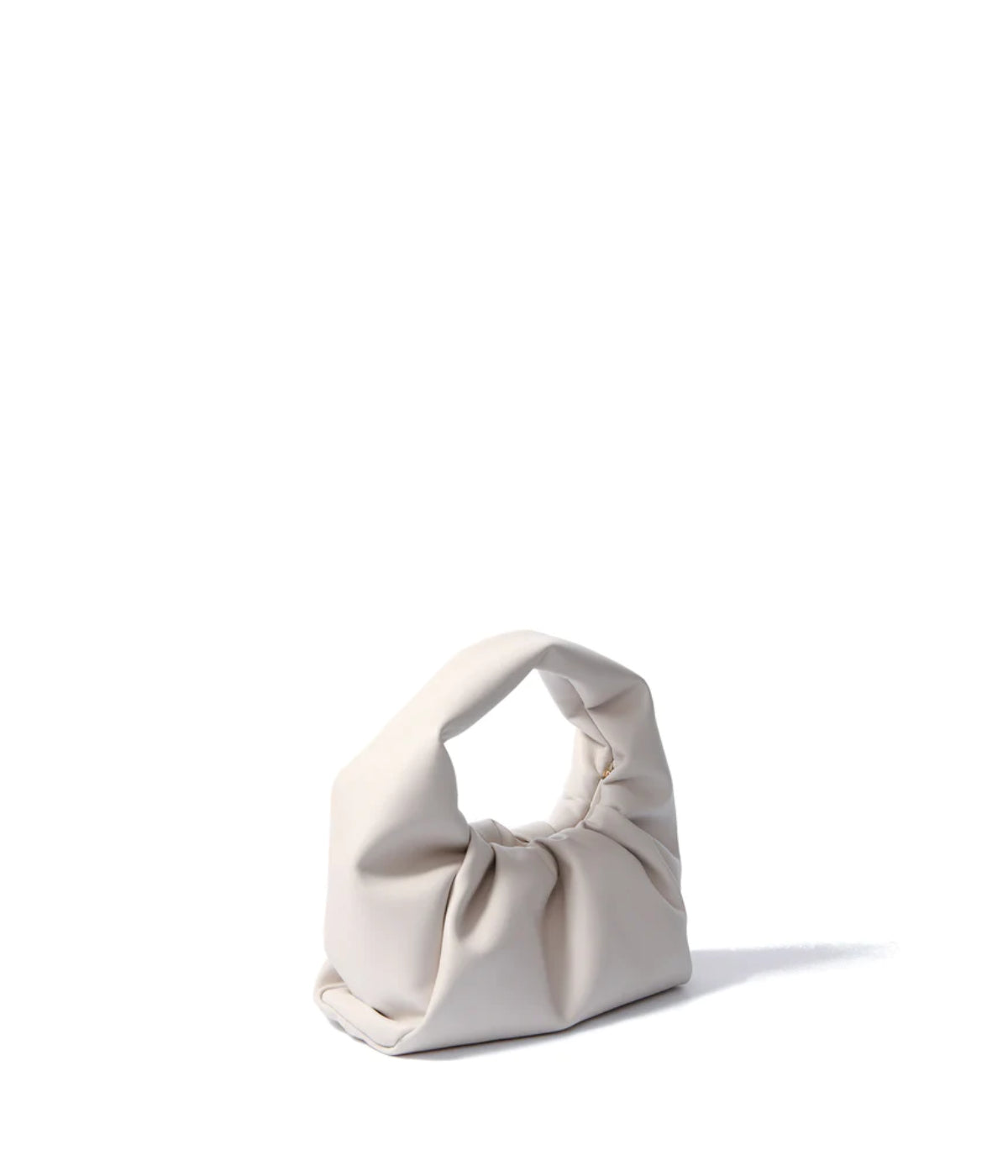  Bob Ore Marshmallow Croissant Bag in Soft Leather White - White - Bonton