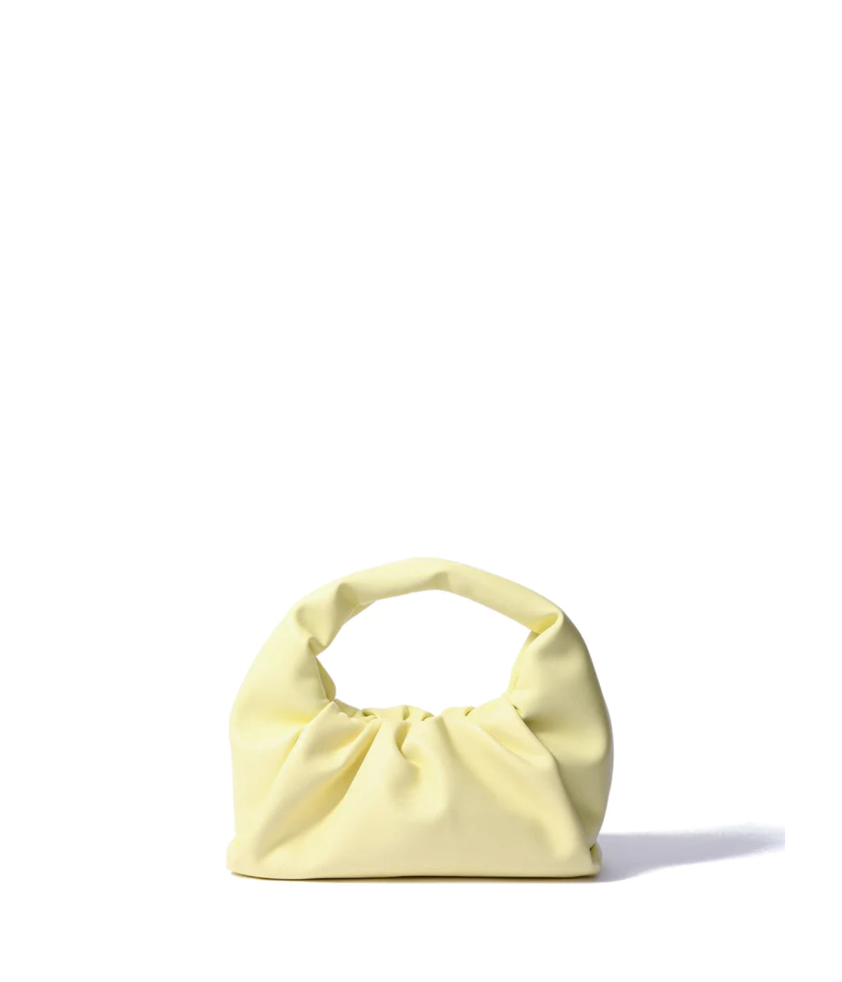  Bob Ore Marshmallow Croissant Bag in Soft Leather Yellow - Yellow - Bonton