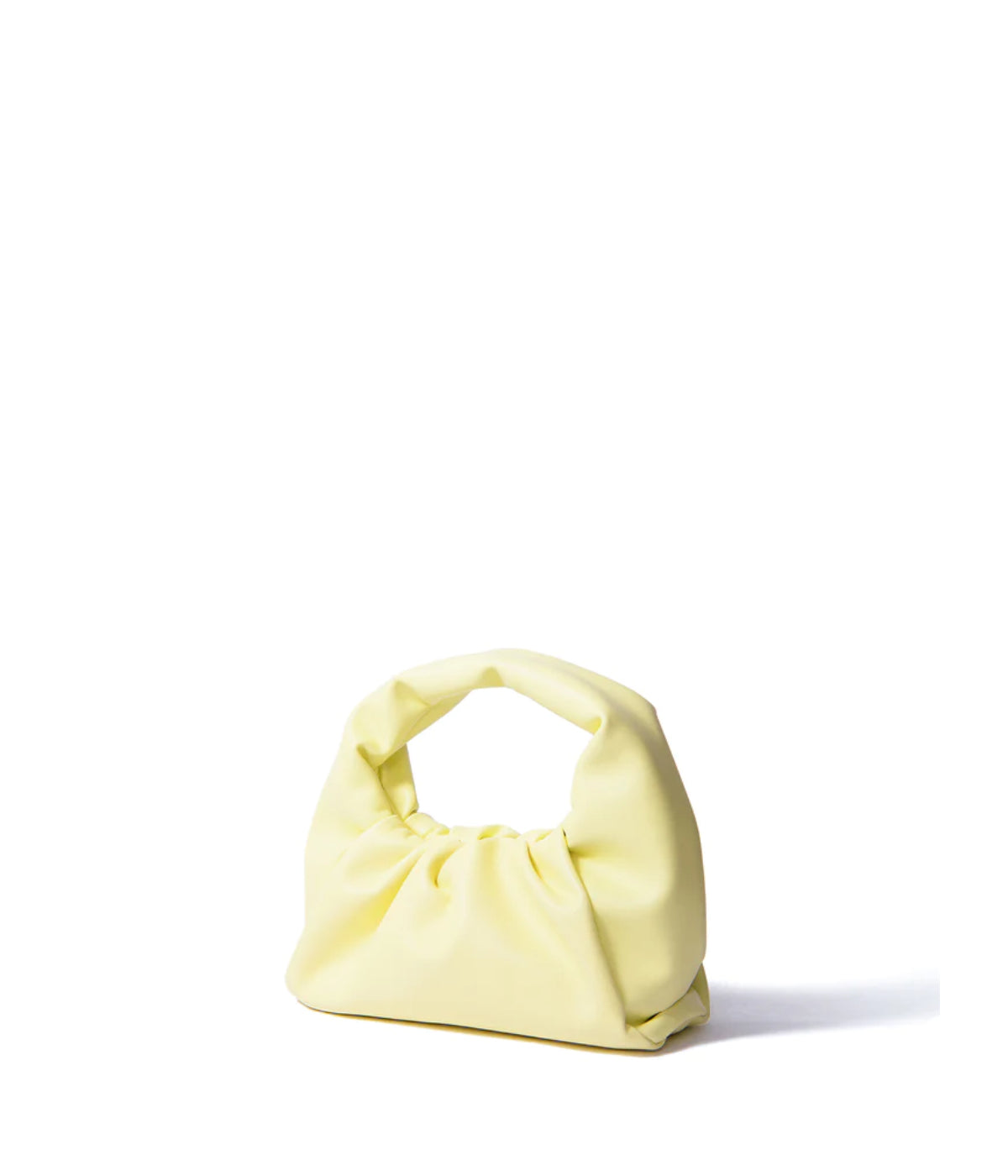  Bob Ore Marshmallow Croissant Bag in Soft Leather Yellow - Yellow - Bonton