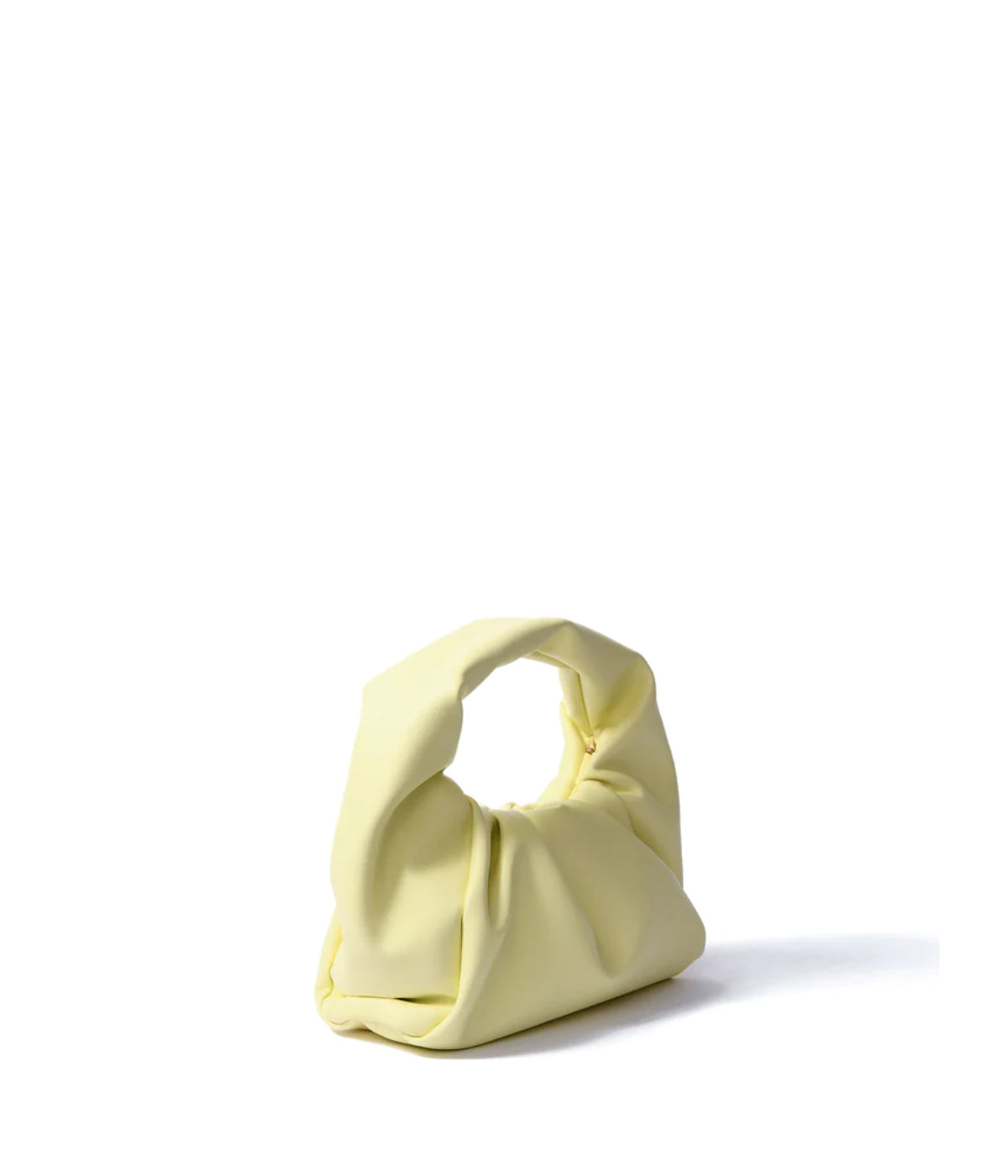  Bob Ore Marshmallow Croissant Bag in Soft Leather Yellow - Yellow - Bonton