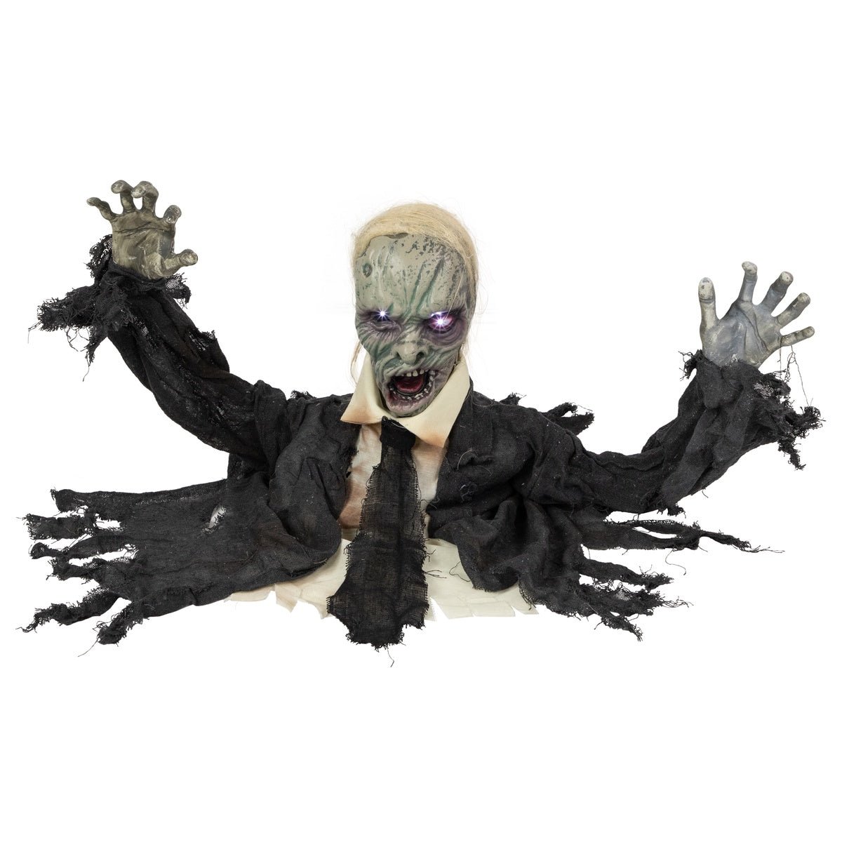  Northlight Lighted and Animated Groundbreaking Zombie Halloween Decoration - 19