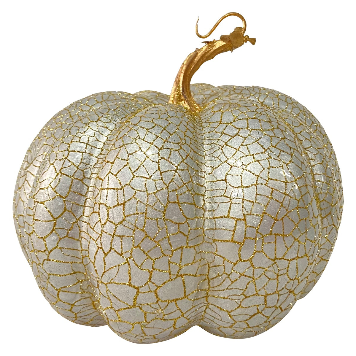  Northlight Crackled Fall Harvest Pumpkin Decoration - 9