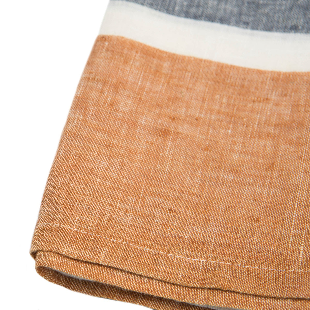  Caravan Bold Stripe Linen Rust Towels, Set of 2 - Default Title - Bonton