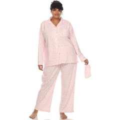 Plus Size Three-Piece Pajama Set