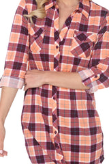 Women's Piper Stretchy Plaid Tunic Top