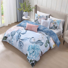 Garden in the Sky 5 Piece Reversible Comforter Set