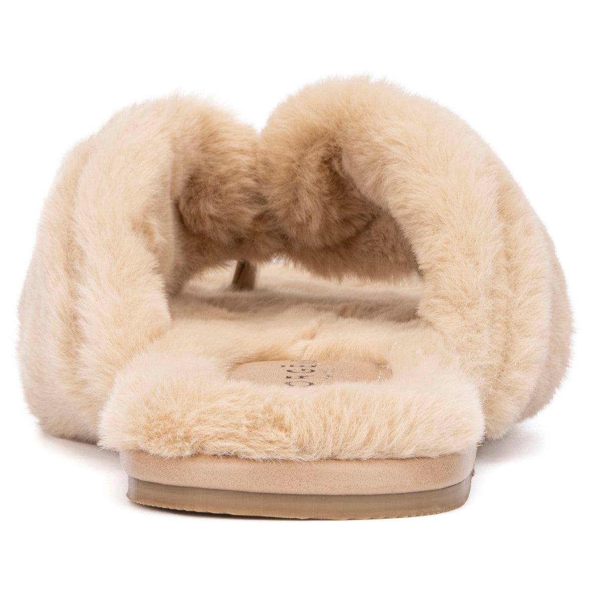  Torgeis Women's Rosa Furry Slides - Natural - Bonton